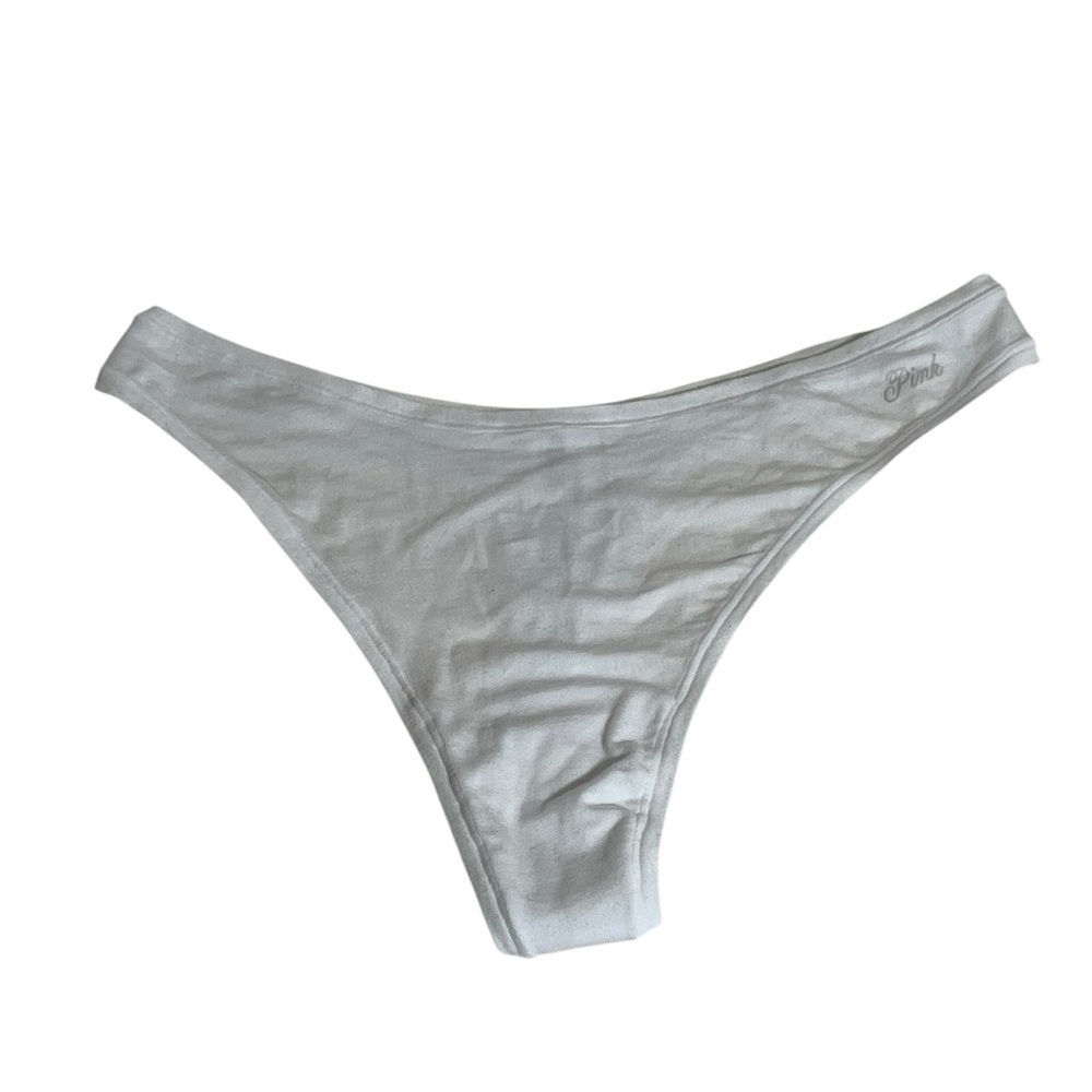 Victoria's Secret White Thong Panties Minimal Design